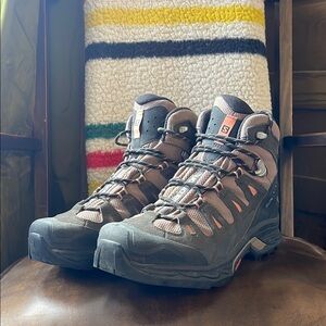 Salomon Women’s Hiking Boots - Purple and Gray